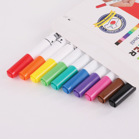 Маркеры для ткани 10 ЦВЕТОВ CENTROPEN "Textile Marker", круглый наконечник, 1,8 мм, 2739/10, 5 2739 1001 - Маркеры для хобби