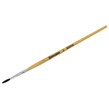 Кисть BRAUBERG, белка, круглая, № 2, 200179 - Кисти для рисования