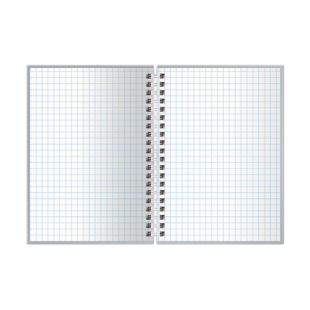 Записная книжка А6 80л., на гребне BG "Monocolor. Dark", глянцевая ламинация, твердая обложка - Ежедневники с твердой обложкой