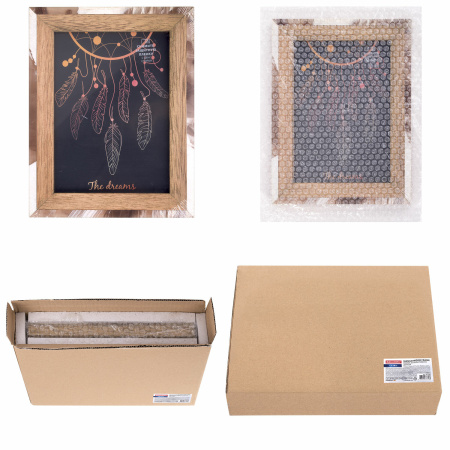 Рамка из мангового дерева BRAUBERG LOFT BROWN STONE, фото 13х18 см, акриловый экран, 17х22 см, 391288 - Рамки для дипломов, сертификатов, грамот, фотографий