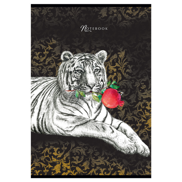 Тетрадь А4, 80 л., ПЗБМ, скоба, клетка, фольга, конгрев, TWIN лак, "Во сне и наяву" (3 вида), 027040 - Тетради формата А4