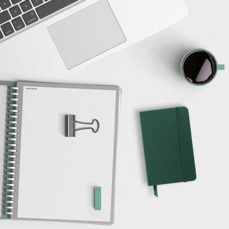 Блокнот МАЛЫЙ ФОРМАТ (93х142 мм) А6, BRAUBERG ULTRA, балакрон, 80 г/м2, 96 л., клетка, темно-зеленый, 113055 - Бизнес-блокноты и бизнес-тетради