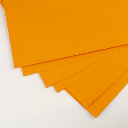 Набор цветного картона "Я-Художник!", 220 г/м2, А4, 1 цвет (оранжевый), 10 листов - Цветная бумага