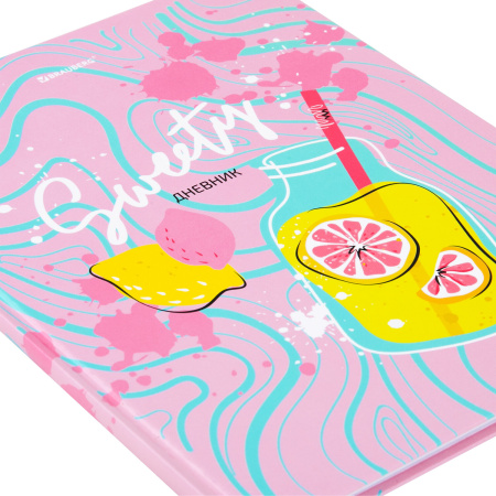 Дневник 1-11 класс 40 л., твердый, BRAUBERG, глянцевая ламинация, "Sweety", 106618 - Дневники универсальные