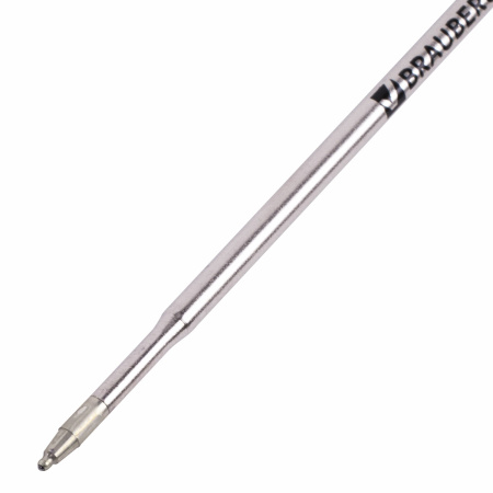 Стержень шариковый масляный BRAUBERG металлический, 116 мм, тип CROSS, узел 1 мм, с подвесом, синий, 170350 - Стержни для ручек шариковых