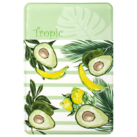 Обложка-карман для проездных документов, карт, пропусков "Tropic", 100х65 мм, ПВХ, фотопечать ассорти, STAFF, 237595 - Обложки для документов