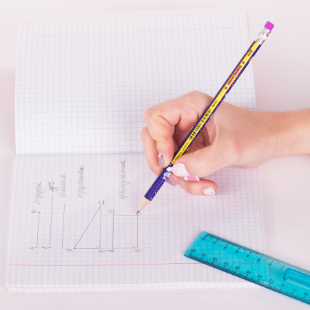 Карандаш чернографитный ЮНЛАНДИЯ "ЮНЛАНДИК", 1 шт., HB, с ластиком, корпус ассорти, 181752 - Карандаши чернографитные