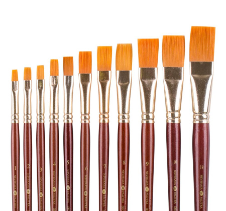 Кисть синтетика Decola плоская №12 (23 мм) - Кисти для декорирования