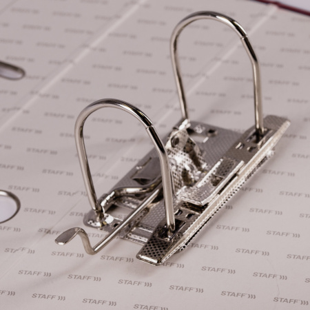 Папка-регистратор STAFF "Basic" БЮДЖЕТ с мраморным покрытием, 70 мм, без уголка, красная, 229619 - Папки-регистраторы с арочным механизмом