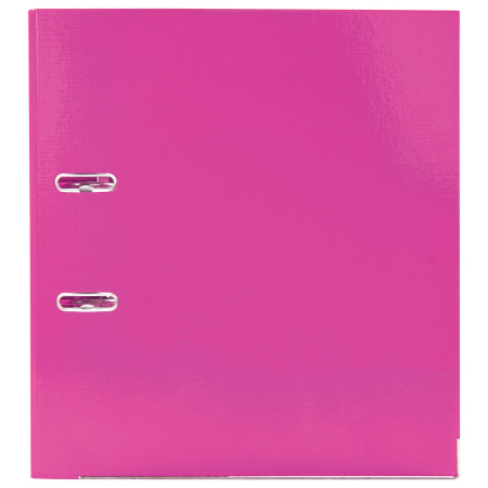 Папка-регистратор BRAUBERG "EXTRA", 75 мм, розовая, двустороннее покрытие пластик, металлический уголок, 228575 - Папки-регистраторы с арочным механизмом