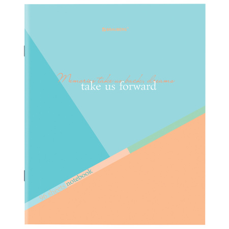 Тетрадь А5 96 л. BRAUBERG скоба, клетка, обложка картон, "Multicolor" (микс в спайке), 404436 - Тетради более 60 листов