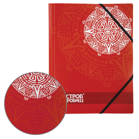 Папка на резинках ОСТРОВ СОКРОВИЩ, А4, цветная печать, до 300 листов, 500 мкм, 228052 - Папки на резинках пластиковые