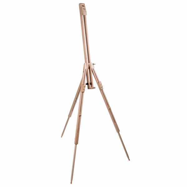 Мольберт полевой - тренога из сосны, высота 86-181 см, высота холста 104 см, BRAUBERG ART, 192263 - Мольберты