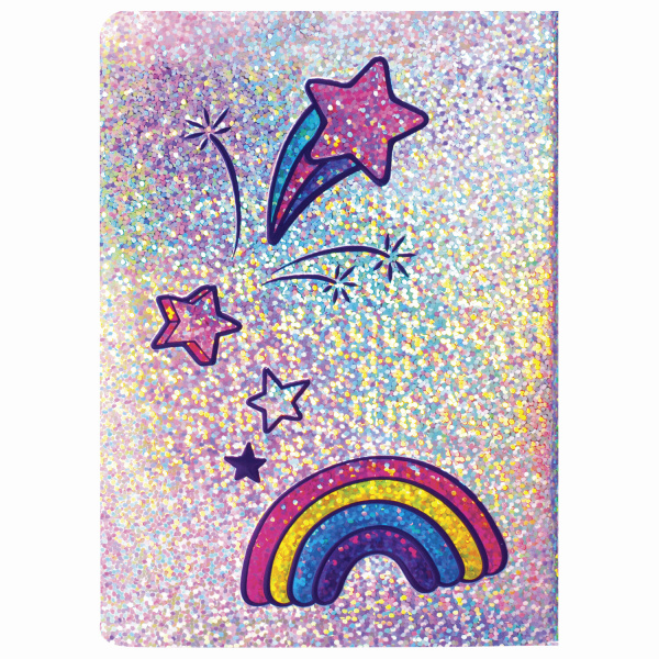 Блокнот МАЛЫЙ ФОРМАТ (103х148 мм) А6, 32 л., сшивка, тиснение, клетка, ЮНЛАНДИЯ, Единорог, 662705 - Блокноты детские