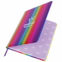 Дневник 1-11 класс 48 л., кожзам (твердая с поролоном), фольга, ЮНЛАНДИЯ, "РАДУЖНЫЙ", 105951 - Дневники универсальные