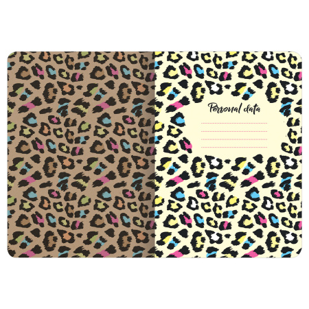 Тетрадь 60 л. в клетку обложка КРАФТ, бежевая бумага 70 г/м2, сшивка, В5 (179х250 мм), СЛОГАН, BRAUBERG, 403810 - Тетради более 60 листов