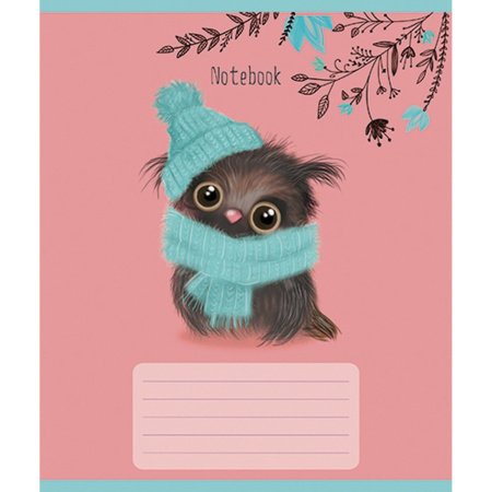 Тетрадь 12 л., ПЗБМ, клетка, фольга, "Шмяк!" (5 видов), 017996 - Тетради 12-24 листов