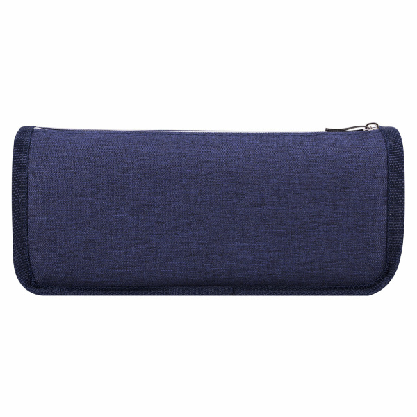 Пенал мягкий ЮНЛАНДИЯ, 2 отделения, полиэстер, "Cats rule", синий, 21х9х6 см, 271576 - Пеналы мягкие