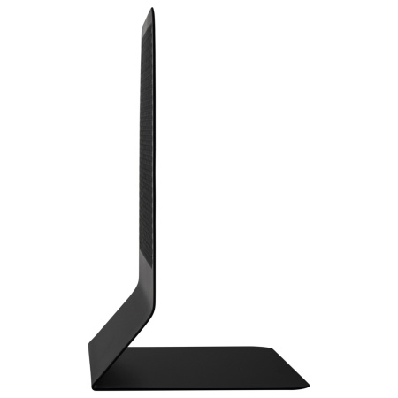 Держатель (ограничитель) подставка для книг BRAUBERG "Germanium Original", КОМПЛЕКТ 2 штуки, металл, 237978 - Подставки для книг