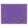 Папка на резинках BRAUBERG "Office", фиолетовая, до 300 листов, 500 мкм, 228081 - Папки на резинках пластиковые