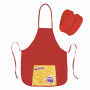 Фартук для труда и занятий творчеством ЮНЛАНДИЯ с нарукавниками, 44х55 см, красный, 228347 - Аксессуары для рисования