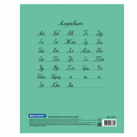 Тетрадь BRAUBERG "EXTRA" 24 л., линия, плотная бумага 80 г/м2, обложка картон, 105711 - Тетради 12-24 листов