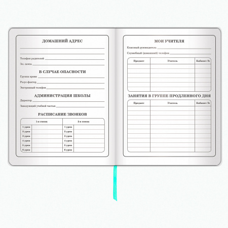 Дневник 1-4 класс 48 л., кожзам (гибкая), печать, фольга, ЮНЛАНДИЯ, "ФЛАМИНГО", 105932 - Дневники для младших классов
