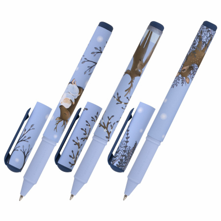 Ручка шариковая в футляре BRUNO VISCONTI DreamWrite, СИНЯЯ, "Олененок", ассорти, 0,5 мм, 1 шт, 20-0264/02 - Ручки шариковые неавтоматические