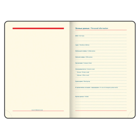 Ежедневник недатированный А5 (148х218 мм) GALANT "Magnetic", кожзам, магнитный клапан, 160 л., синий, 111879 - Ежедневники с покрытием "под кожу и ткань"