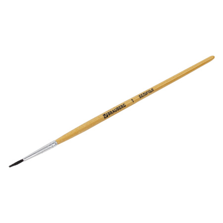 Кисть BRAUBERG, белка, круглая, № 1, 200178 - Кисти для рисования