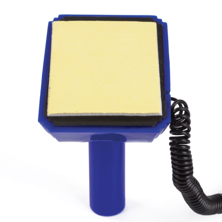 Ручка шариковая настольная ОФИСМАГ "Стенд-Пен2", СИНЯЯ, пружинка, корпус синий, линия письма 0,5 мм, 142165 - Ручки шариковые на подставке