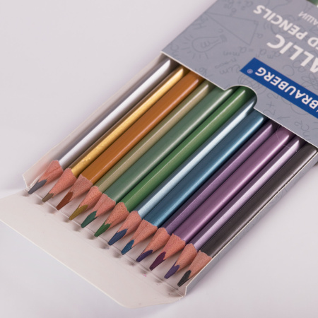 Карандаши цветные BRAUBERG, 60 цветов (Базовые, Металлик, Неон, Пастель, Телесные), 181792 - Карандаши цветные