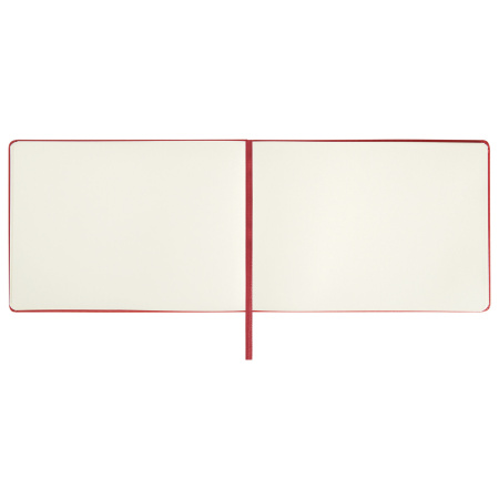 Скетчбук, слоновая кость 140 г/м2 210х148 мм, 80 л., КОЖЗАМ, резинка, BRAUBERG ART CLASSIC, красный, 113197 - Альбомы, скетчбуки и бумага для графики и эскизов