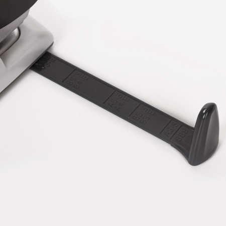 Дырокол BRAUBERG "G-Line", до 40 листов, черный, 224341 - Дыроколы настольные