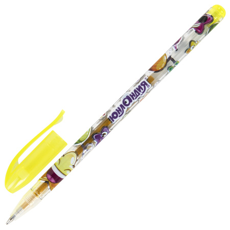 Ручки гелевые ЮНЛАНДИЯ, НАБОР 12 ЦВЕТОВ, БЛЕСТКИ, корпус с печатью, узел 0,7 мм, линия письма 0,5 мм, 142805 - Наборы гелевых ручек