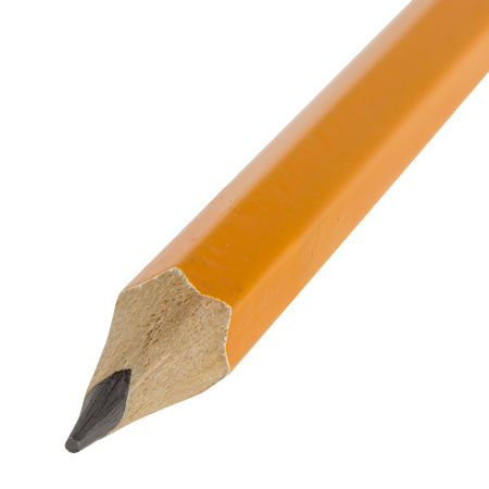 Карандаш чернографитный STAFF "EVERYDAY" BLP-724, 1 шт., НВ, с ластиком, корпус желтый, 181724 - Карандаши чернографитные