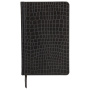 Ежедневник полудатированный А5 (138х213 мм) BRAUBERG "Alligator", под кожу, 192 л., черный, 124985 - Ежедневники с покрытием "под кожу и ткань"