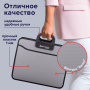 Папка-портфель пластиковая BRAUBERG ПРЕМЬЕР А4 (390х315х120 мм), 3 отделения, фактура "бисер", серая, 223083 - Портфели пластиковые