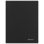 Папка с металлическим скоросшивателем и внутренним карманом BRAUBERG диагональ, черная, до 100 листов, 0,6 мм, 221351 - Папки с пружинным и пластиковым скоросшивателем