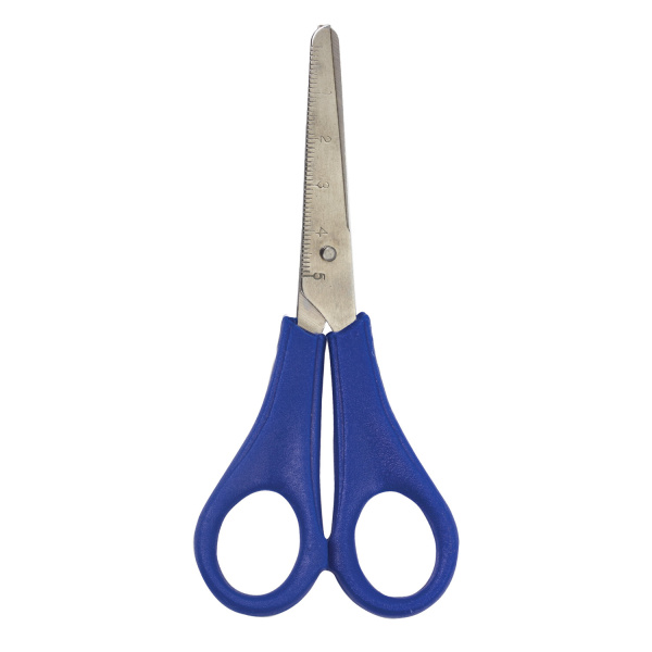 Ножницы ПИФАГОР, 135 мм, с линейкой, ассорти, в дисплее, 230936 - Ножницы детские