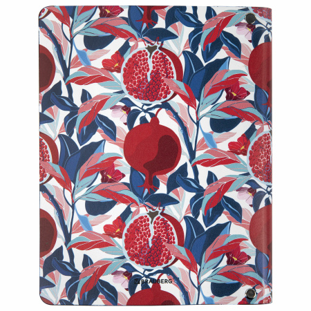 Тетрадь на кольцах А5 (180х220 мм), 80 листов, под кожу, клетка, BRAUBERG VISTA, Pomegranate, 112126 - Тетради на кольцах и сменные блоки к ним