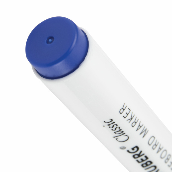 Маркер стираемый для белой доски СИНИЙ, BRAUBERG "CLASSIC", 3 мм, с клипом, 152115 - Маркеры для досок