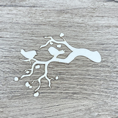 Чипборд "Веточка с птичками" толщина 1,55 мм