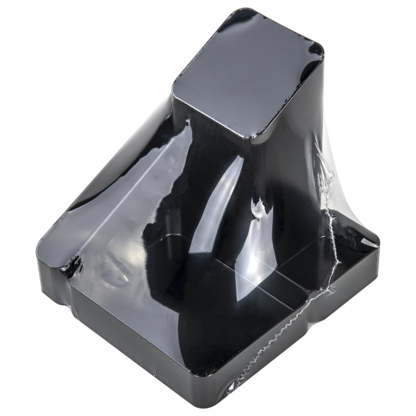 Подставка-органайзер BRAUBERG OFFICE STYLE, 4 отделения, 115х122х111 мм, черная, 238097, ОР31 - Подставки канцелярские без наполнения