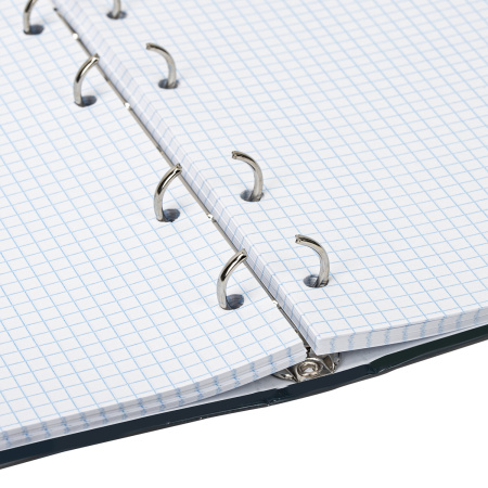 Тетрадь на кольцах А5 (165х215 мм), 120 листов, твердый картон, клетка, BRAUBERG, Cyber, 404083 - Тетради на кольцах и сменные блоки к ним