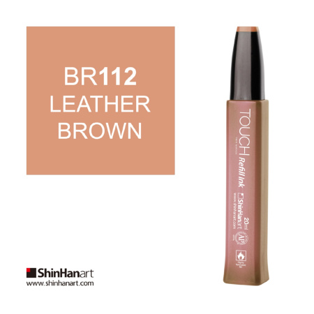 Чернила спиртовые ShinHan TOUCH для маркеров 20мл BR112 Коричневая кожа