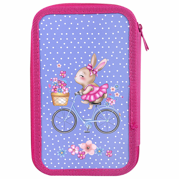 Пенал ПИФАГОР, 3 отделения, ламинированный картон, 19х11 см, "Little Beauty", 271546 - Пеналы каркасные