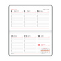 Еженедельник датированный 2024 МАЛЫЙ ФОРМАТ 95х155 мм А6, BRAUBERG "Select", балакрон, синий, 115047 - Еженедельники