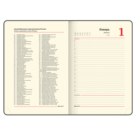 Ежедневник полудатированный А5 (138х213 мм) BRAUBERG "Alligator", под кожу, 192 л., красный, 124987 - Ежедневники с покрытием "под кожу и ткань"