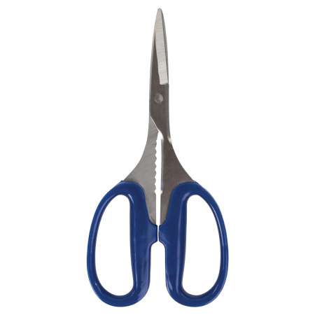 Ножницы для хобби и рукоделия ОСТРОВ СОКРОВИЩ 165 мм, 3-х сторонняя заточка, синие, 237106 - Ножницы для хобби и рукоделия